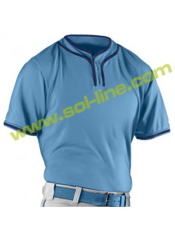 Sky Blue Micro Fiber Jerseys With Navy Blue Piping